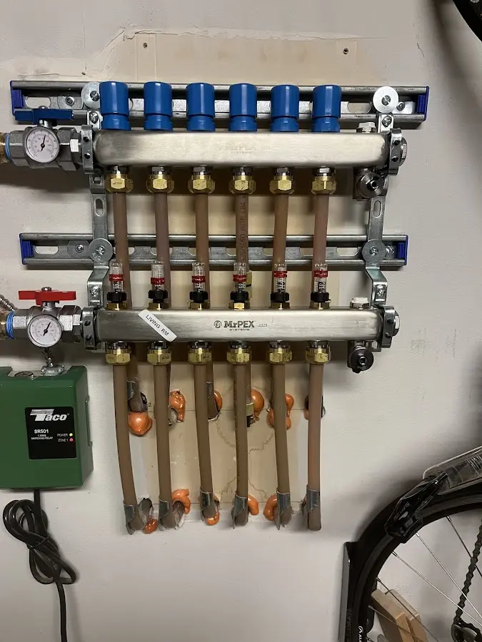 Plumber performing Gas Line Installation at a residential property in Rhinebeck